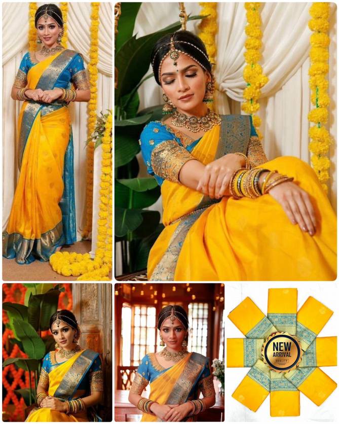 AAB Sangam Designer Soft Lichi Silk Wedding Saree Wholesale Price In Surat